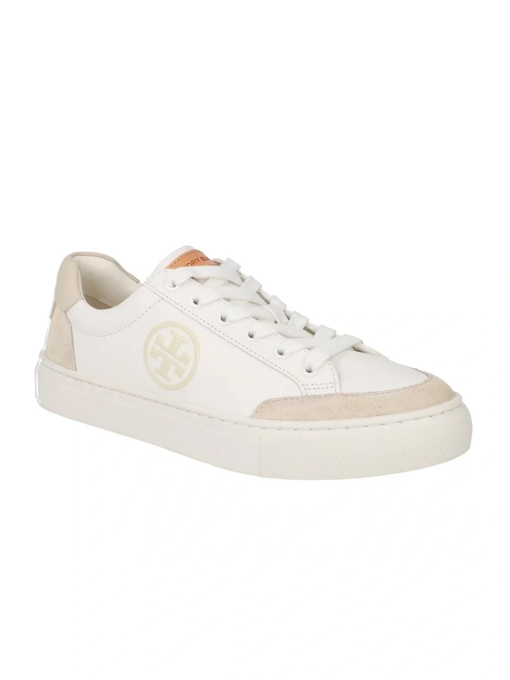 Tory Burch Bari Nappa Colorblock White Sneakers 9.5
